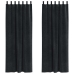 Kardinaid Kardinatega 2 Pcs Must 140 X 260 Cm Samet