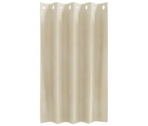 Užtemdymo Užuolaidos 2 Pcs Kreminė 140 X 140 Cm Aksomas