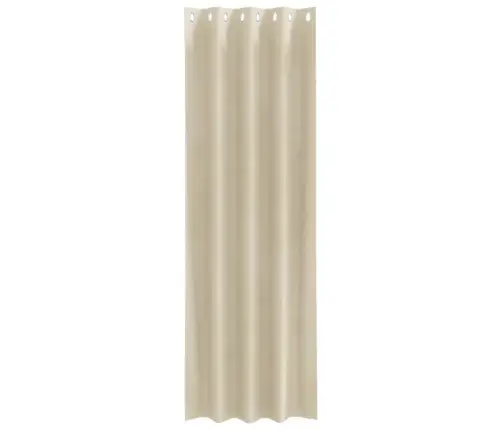 Užtemdymo Užuolaidos 2 Pcs Kreminė 140 X 245 Cm Aksomas