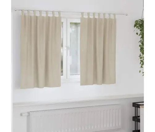 Pimendavad Kardinad 2 Pcs Cream 140 X 140 Cm Samet