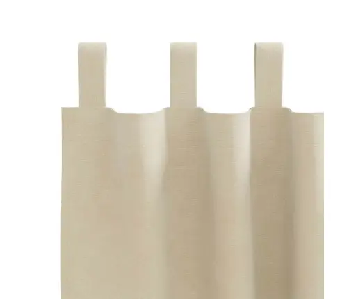 Užuolaidos 2 Pcs Kreminė 140 X 260 Cm Aksomas