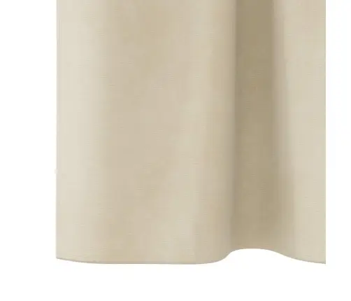 Užuolaidos 2 Pcs Kreminė 140 X 260 Cm Aksomas