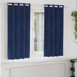 Kardinaid Kardinatega 2 Pcs Tumesinine 140 X 175 Cm Samet