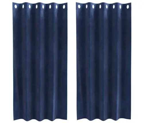 Kardinaid Kardinatega 2 Pcs Tumesinine 140 X 175 Cm Samet