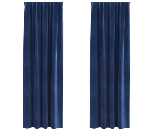 Pimendavad Kardinad 2 Pcs Tumesinine 140 X 260 Cm Samet