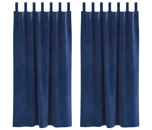 Kardinaid Kardinatega 2 Pcs Tumesinine 140 X 175 Cm Samet