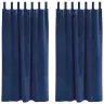 Kardinaid Kardinatega 2 Pcs Tumesinine 140 X 175 Cm Samet