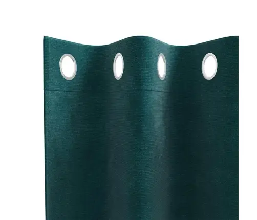 Melnie Aizkari Ar Aci Priekš 2 Gabaliem Tumši Zaļa Samta Vidaxl