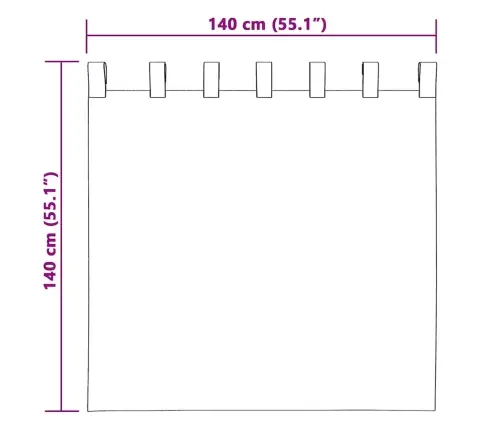 Užuolaidos 2 Pcs Tamsiai Žalia 140 X 140 Cm Aksomas