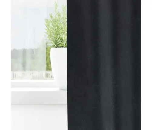 Melnais Aizkaru Komplekts Ar Karbīšiem 2 Gab Dark Grey Samts Vidaxl