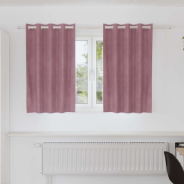 Užuolaidos 2 Pcs Tamsiai Rožinė 140 X 140 Cm Aksomas