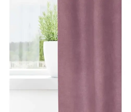 Užtemdymo Užuolaidos 2 Pcs Tamsiai Rožinė 140 X 175 Cm Aksomas