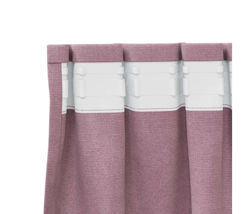 Kardinaid Kardinatega 2 Pcs Tume Roosa 140 X 225 Cm Samet
