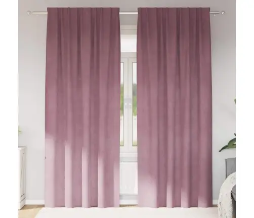Pimendavad Kardinad 2 Pcs Tumepink 140 X 260 Cm Samet