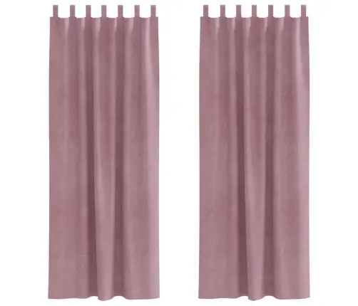 Kardinaid Kardinatega 2 Pcs Tume Roosa 140 X 225 Cm Samet