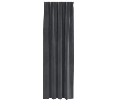 Užuolaidos 2 Pcs Šviesiai Pilka 140 X 260 Cm Aksomas