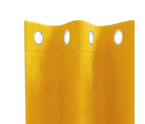 Melno Aizkaru Komplekts Ar Acs 2 Gabali Sinepju Dzeltenā Samta Vidaxl