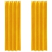 Užuolaidos 2 Pcs Mustard Yellow 140 X 260 Cm Aksomas