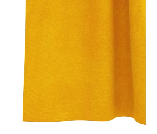Kardinaid Kardinatega 2 Pcs Kollane Sinep 140 X 175 Cm Samet