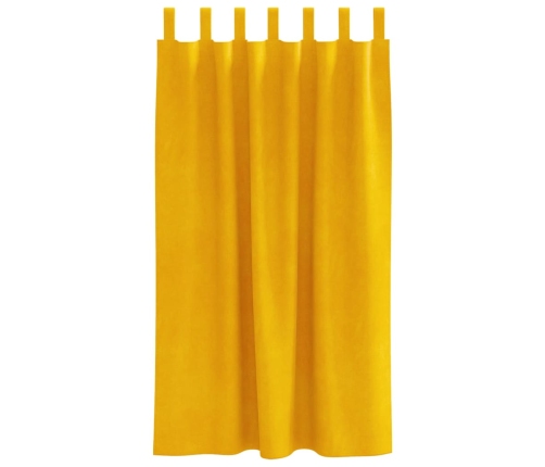 Kardinaid Kardinatega 2 Pcs Kollane Sinep 140 X 175 Cm Samet