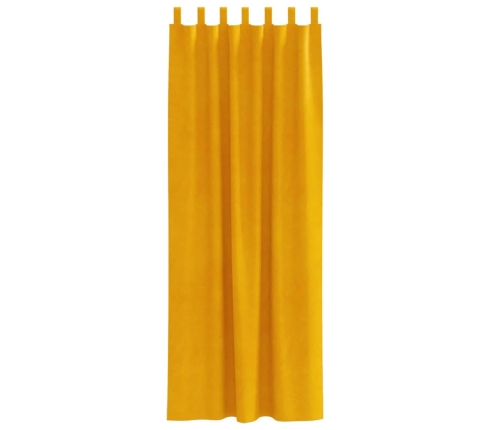 Kardinaid Kardinatega 2 Pcs Sinepikollane 140 X 225 Cm Samet