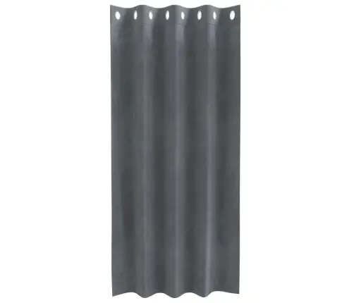 Melnie Aizkari Ar Acs 2 Gabali Super Gaiši Pelēks Samts Vidaxl