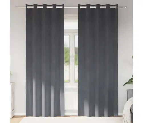 Kardinaid Kardinatega 2 Pcs Helehall 140 X 260 Cm Samet Kardinaid Kardinatega 2 Pcs Helehall 140 X 260 Cm Samet