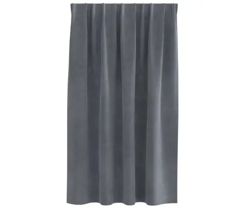 Aptumšojošie Aizkari 2 Pcs Gaiši Pelēks 140 X 140 Cm Samts Vidaxl