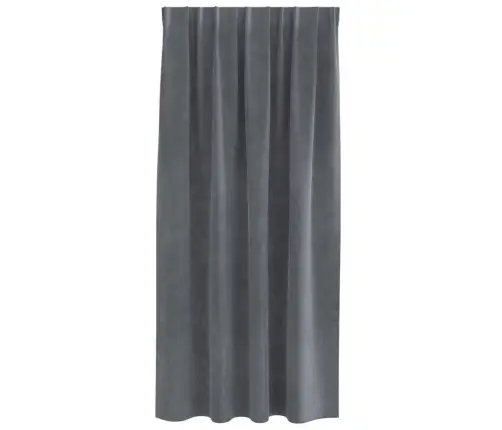 Blackout Aizkaru Komplekts Ar Augšējo Lentu 2 Gabali Super Gaiši Pelēks Samts Vidaxl