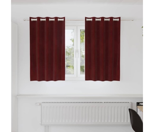 Kardinaid Kardinatega 2 Pcs Veinipunane 140 X 140 Cm Samet