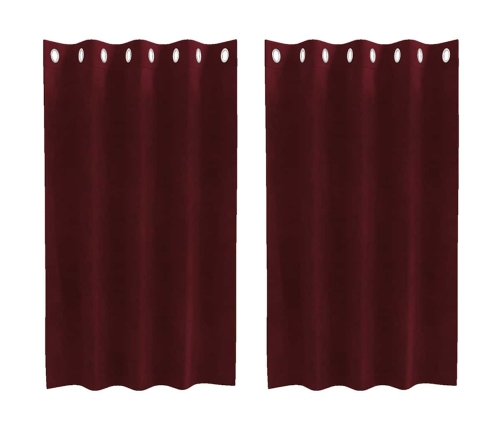 Kardinaid Kardinatega 2 Pcs Veinipunane 140 X 140 Cm Samet