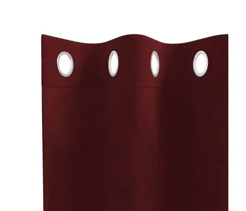 Melnu Aizkaru Komplekts Ar Acīm 2 Gabali Bordo Samts Vidaxl