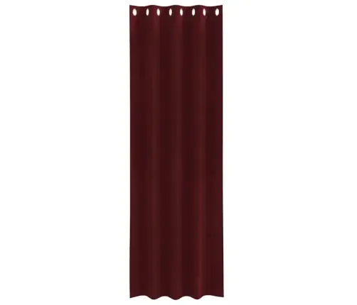 Melnie Aizkari Ar Acu Caurumiem 2 Gabali Vīna Sarkans Samts Vidaxl