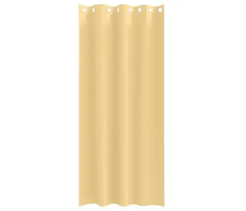 Aizkari Ar Aizkariem 2 Pcs Bēša 225 X 140 Cm Poliesters Vidaxl