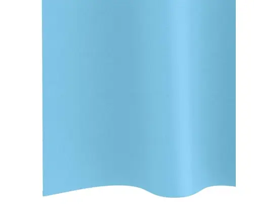 Kardinad Rõngastega 2 Pcs Hele Sinine 140 X 140 Cm Polüester