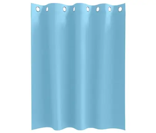 Kardinad Rõngastega 2 Pcs Hele Sinine 140 X 140 Cm Polüester