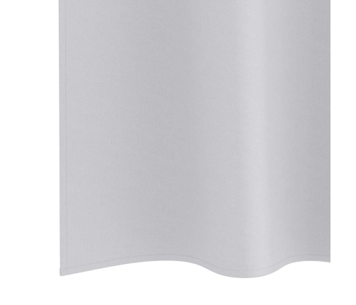 Aizkari Ar Aizkariem 2 Pcs Gaiši Pelēks 140 X 140 Cm Poliesters Vidaxl