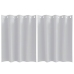 Aizkari Ar Aizkariem 2 Pcs Gaiši Pelēks 140 X 140 Cm Poliesters Vidaxl