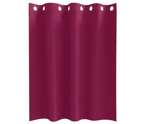 Užuolaidos Su Žiedais, Blokuojančios Šviesą Vyno Raudona