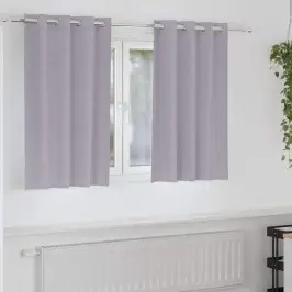 Užtemdymo Užuolaidos Su Užuolaidomis Metal Grey Poliesteris