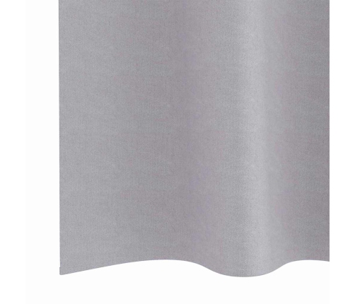 Aizkari 2 Pcs Metāla Pelēks 245 X 140 Cm Poliesters Vidaxl