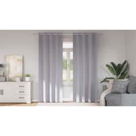 Pimendavad Kardinad Kardinatega Metal Grey Polüester