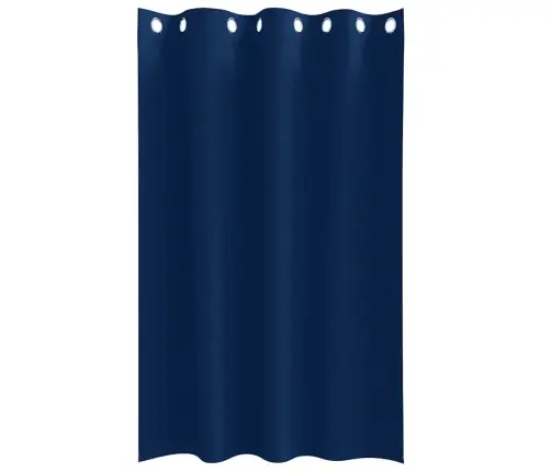 Aizkari Ar Aizkariem 2 Pcs Tumši Zila 175 X 140 Cm Poliesters Vidaxl