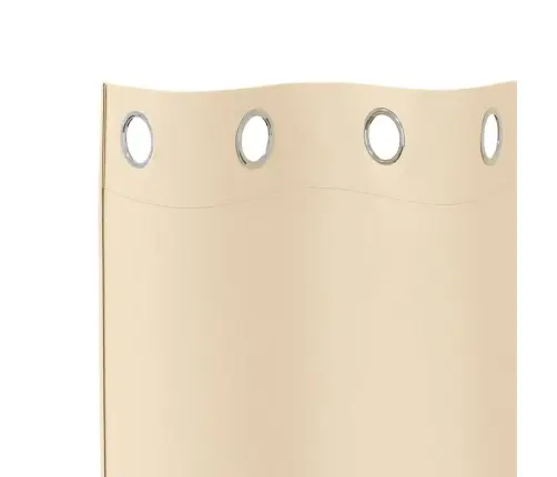 Aizkari Ar Aizkariem 2 Pcs Krēmkrāsa 175 X 140 Cm Poliesters Vidaxl