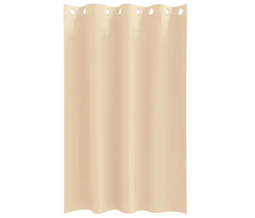 Aizkari Ar Aizkariem 2 Pcs Krēmkrāsa 175 X 140 Cm Poliesters Vidaxl