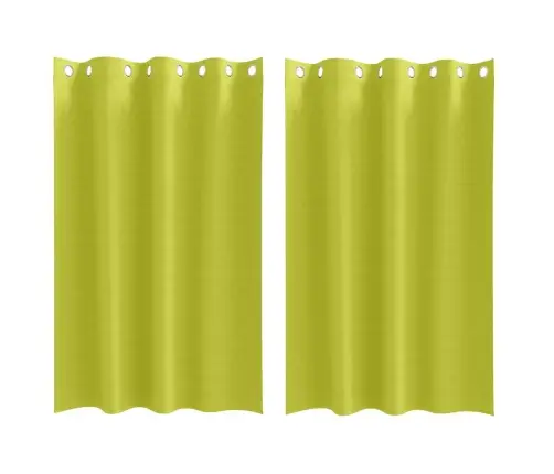 Kardinad Rõngastega Roheline Polüester Kardinad Rõngastega Roheline Polüester