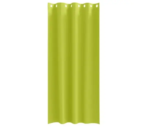 Aizkari Ar Aizkariem 2 Pcs Ābolu Zaļš 245 X 140 Cm Poliesters Vidaxl