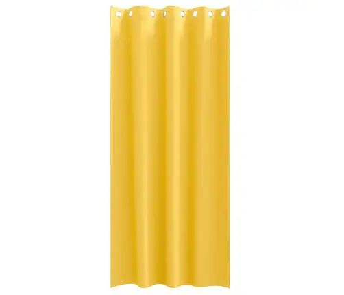 Aizkari 2 Pcs Sinepju Dzeltena 245 X 140 Cm Poliesters Vidaxl