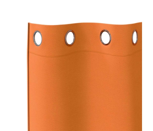 Pimendavad Kardinad Kardinatega Bright Orange Polüester