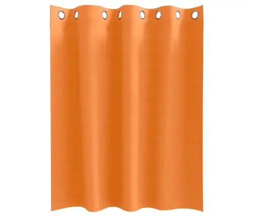 Kardinad Rõngastega Erk Oranž Polüester Kardinad Rõngastega Erk Oranž Polüester